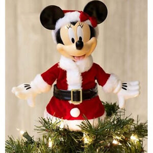 Disney Minnie Mouse Santa Christmas Tree Topper by Kurt S. Adler Holiday Decor